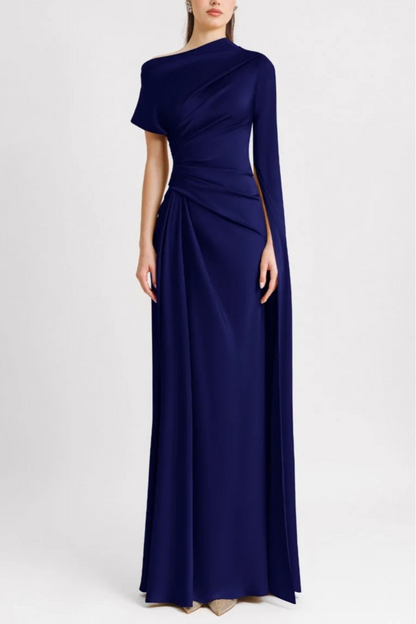 ALEXIA - SLANTED COLLAR DRESS