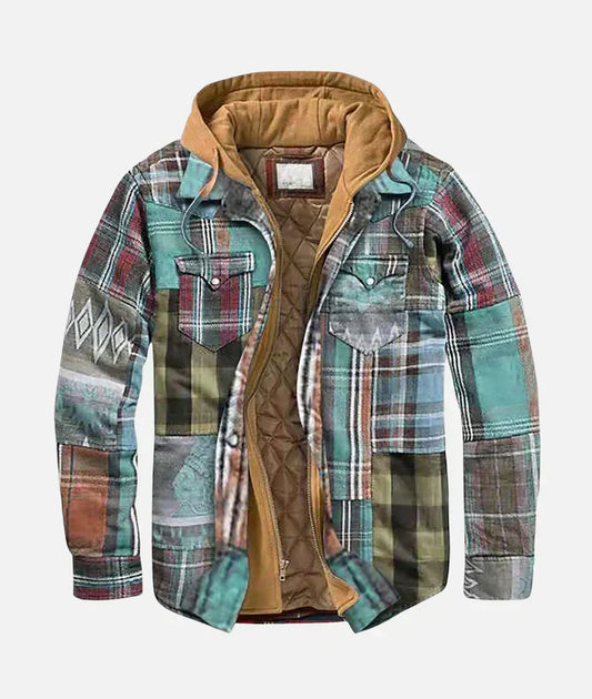 Darwin - Stylish Patchwork Plaid Jacket