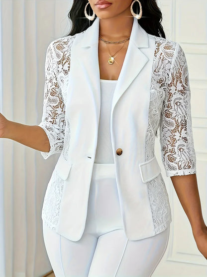 Layla™ | Elegant Lace Blazer