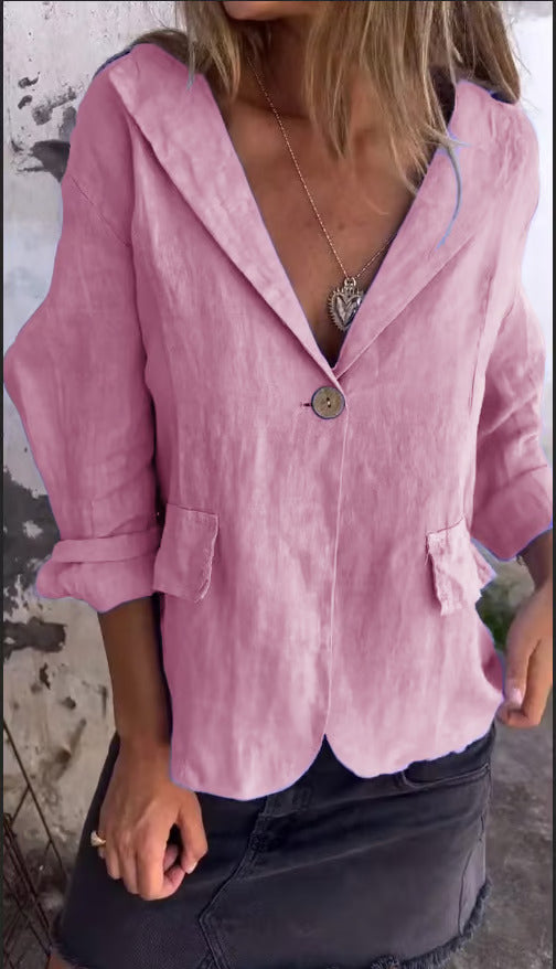 Chic Ellie™ Minimalist Blazer for Effortless Style