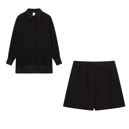 Elizabeth™ - Effortlessly Chic Breezy Shirt and Shorts Ensemble