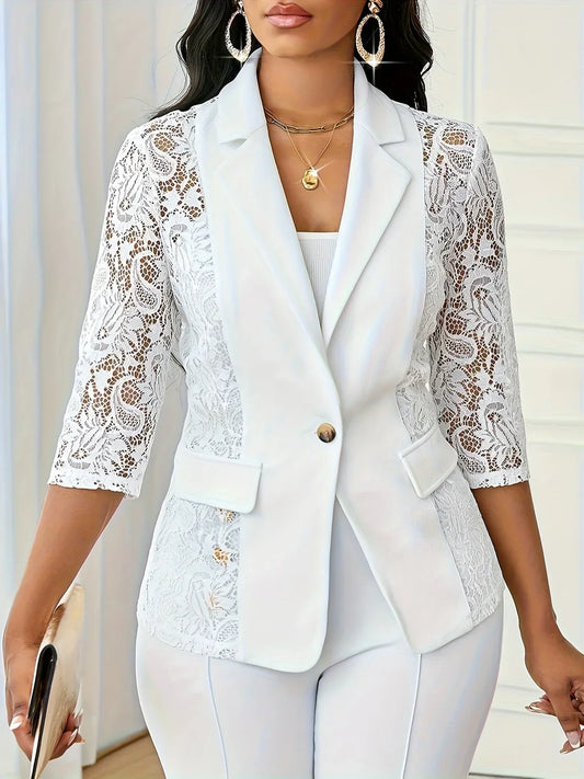 Layla™ | Elegant Lace Blazer