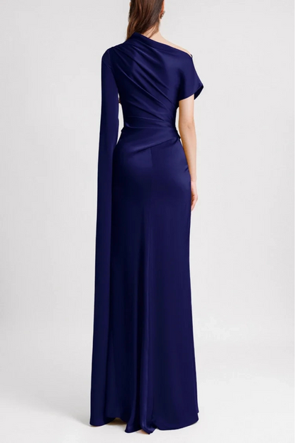 ALEXIA - SLANTED COLLAR DRESS