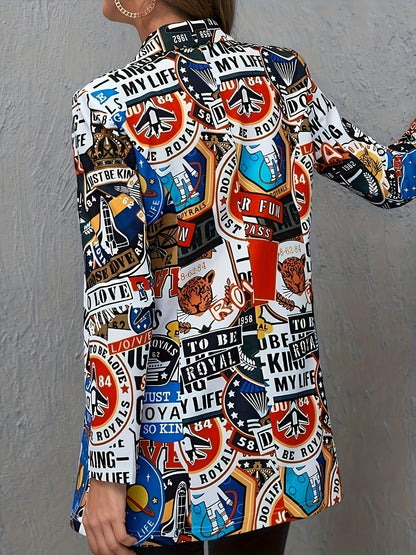 Avery™ Modern Graffiti Blazer | Stylish Urban Outerwear