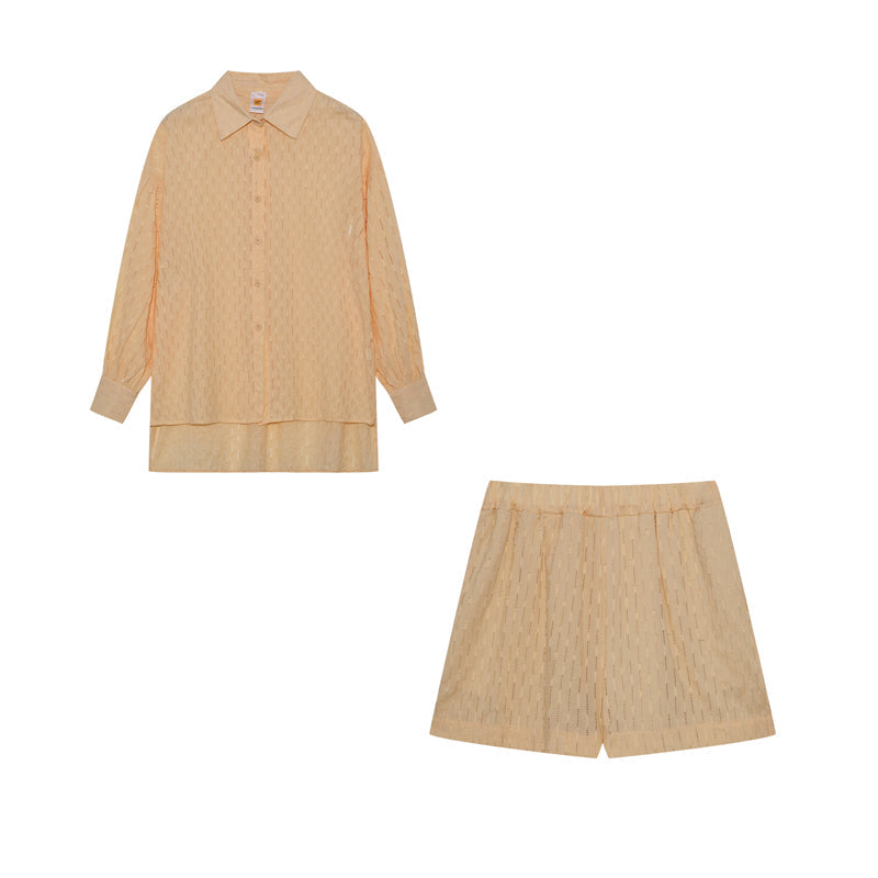 Elizabeth™ - Effortlessly Chic Breezy Shirt and Shorts Ensemble