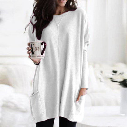 Maree - Oversized round neck jumper for women