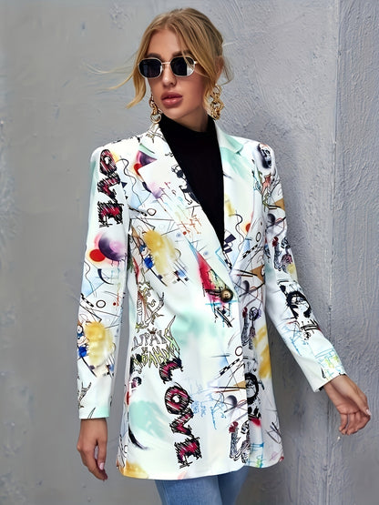 Avery™ Modern Graffiti Blazer | Stylish Urban Outerwear