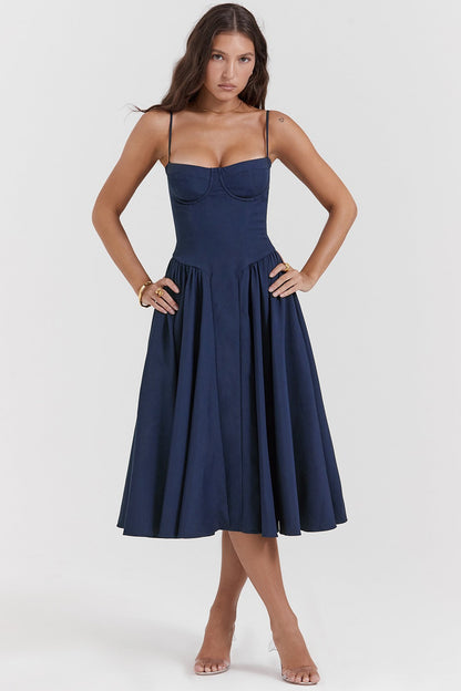 Emma | Waist-Enhancing Midi Dress