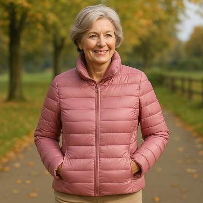 Freja Padded Jacket | Salmon