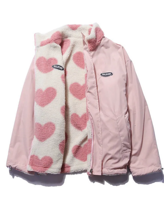 BacioDeluxe™️ | Double-Sided Heart Coat - Unique Collection