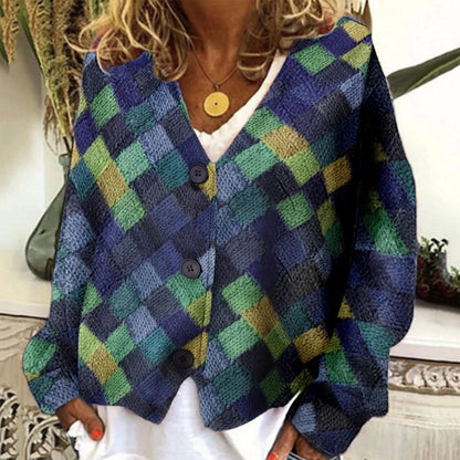 Léa Blanchet | V-Neck Buttoned Jacket