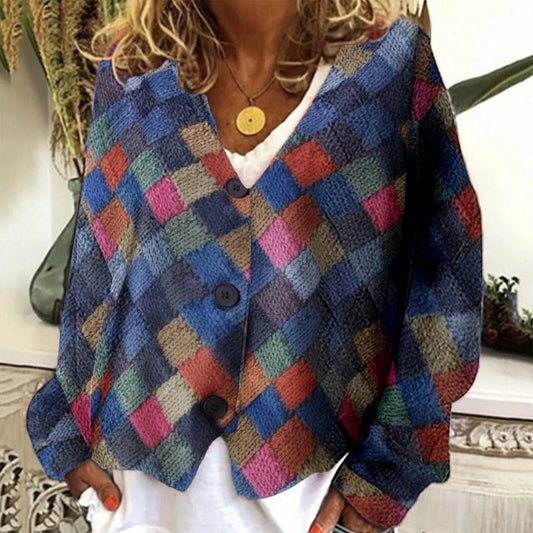 Léa Blanchet | V-Neck Buttoned Jacket