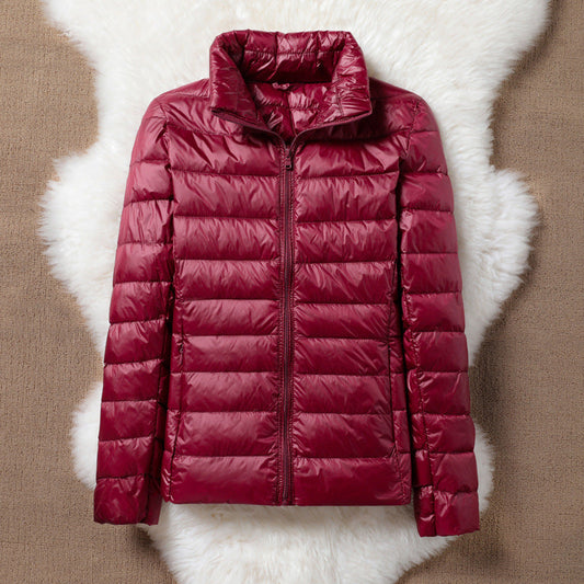 Freja Padded Jacket | Dark Red