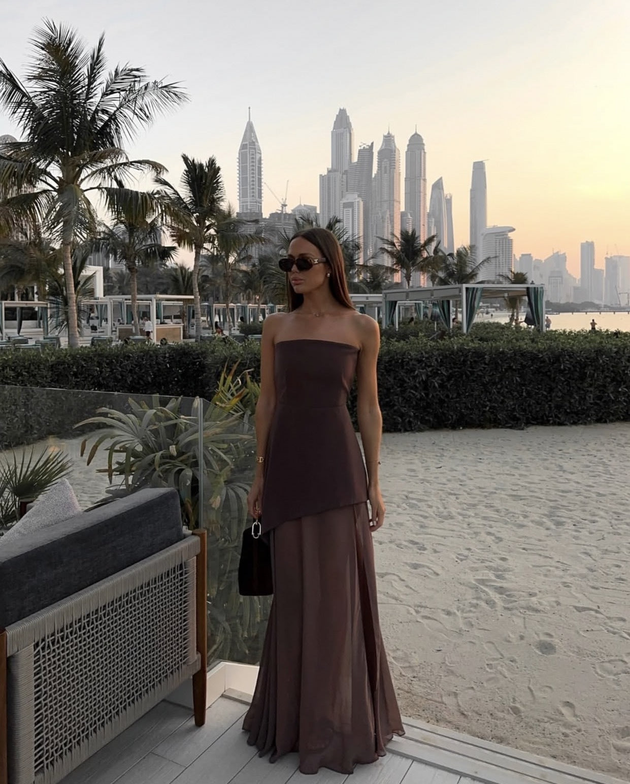 Danica | Elegant Asymmetrical Maxi Dress