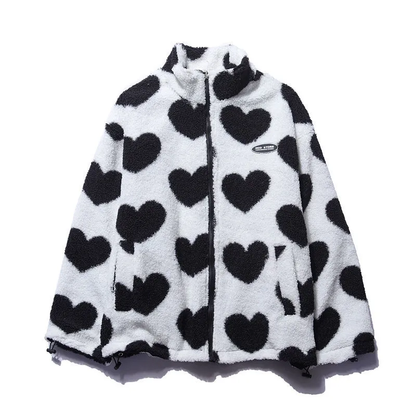 BacioDeluxe™️ | Double-Sided Heart Coat - Unique Collection