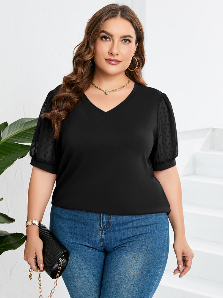 Rhianna™ - Chic Puff-Sleeve Blouse for a Sophisticated Look