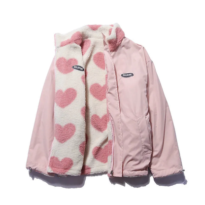 BacioDeluxe™️ | Double-Sided Heart Coat - Unique Collection