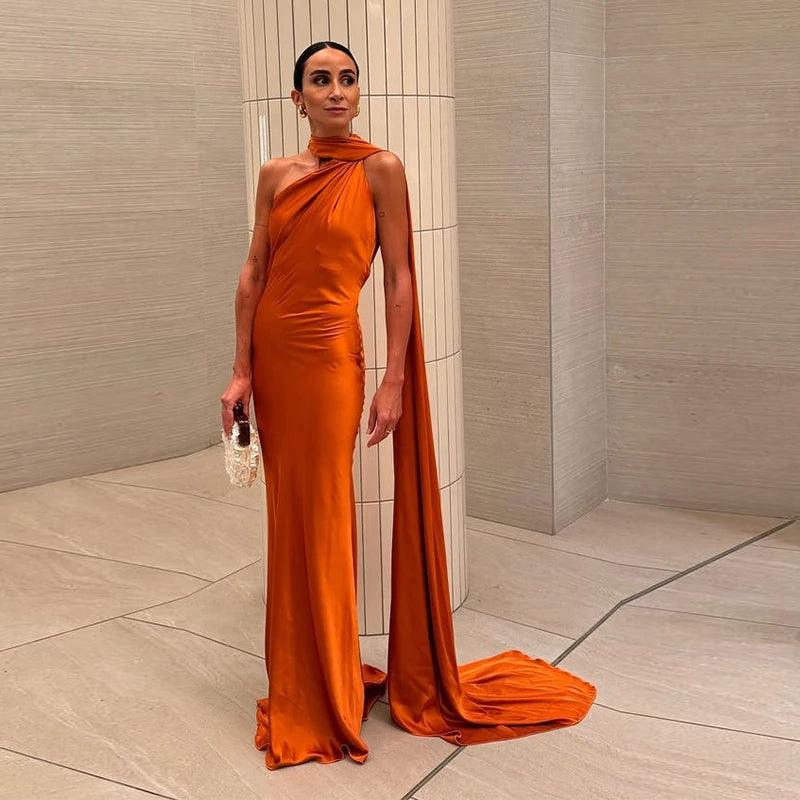 Carla | Dramatic Cape Mermaid Gown