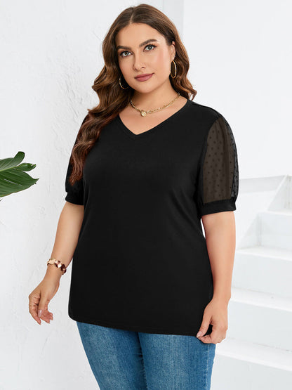 Rhianna™ - Chic Puff-Sleeve Blouse for a Sophisticated Look