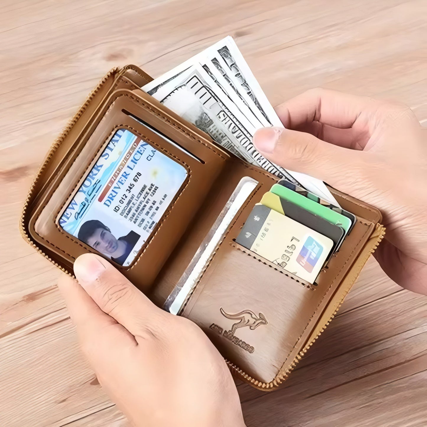 Les | Zipper Wallet with RFID Protection