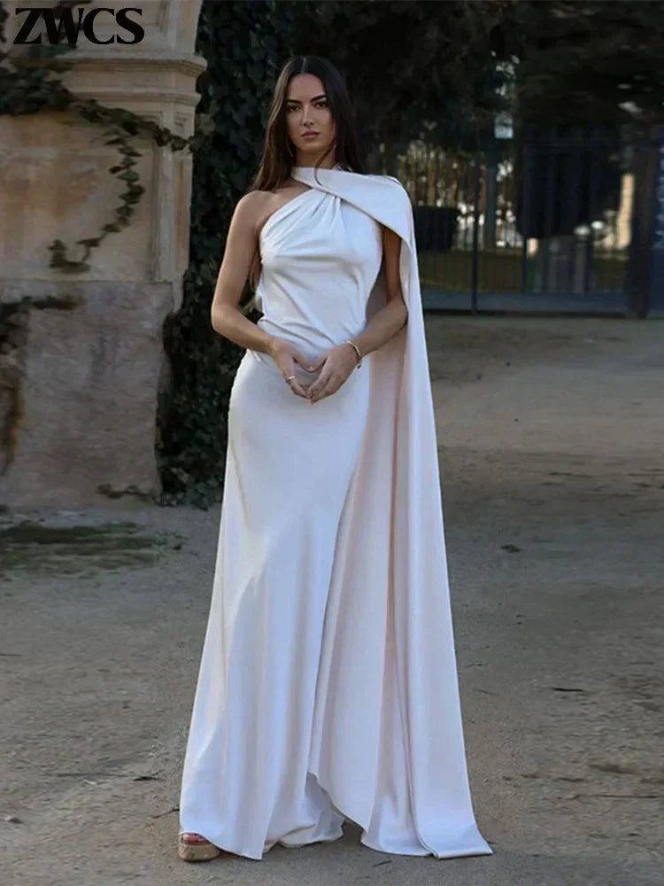 Carla | Dramatic Cape Mermaid Gown