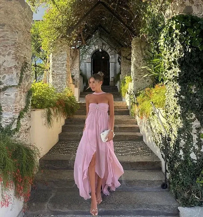 Sarah | Glamorous Ruffled Maxi Dress