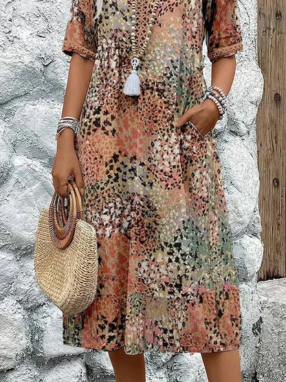 Giselle | Vibrant Mid Length Dress