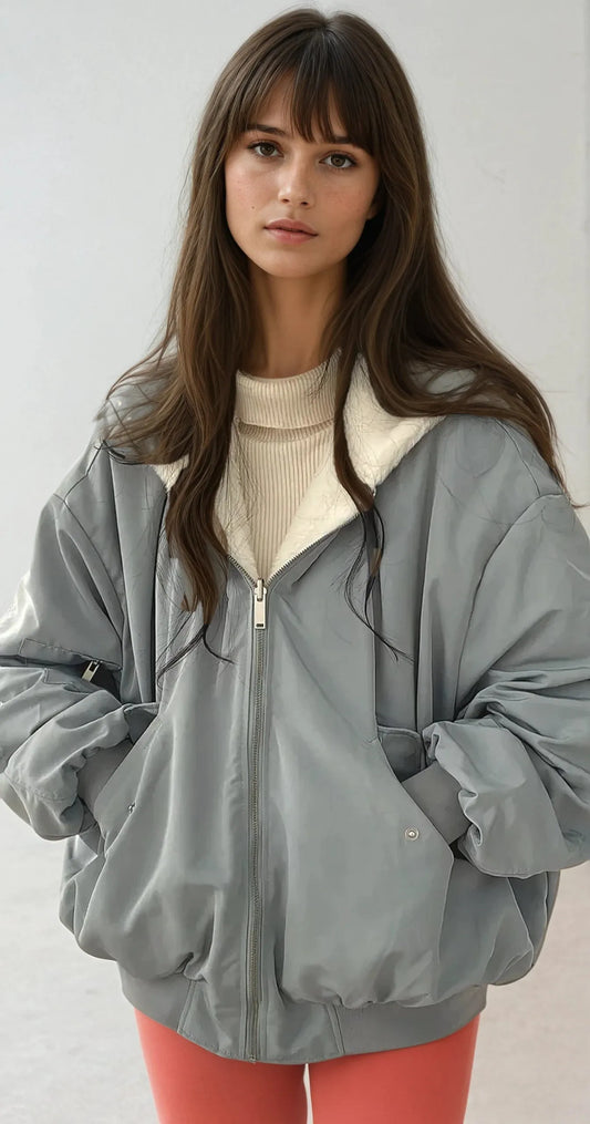 Océane Dubois | Elegant reversible thick jacket