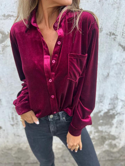 Fleur™ - Velvet Shirt | Hefsttrend 2024