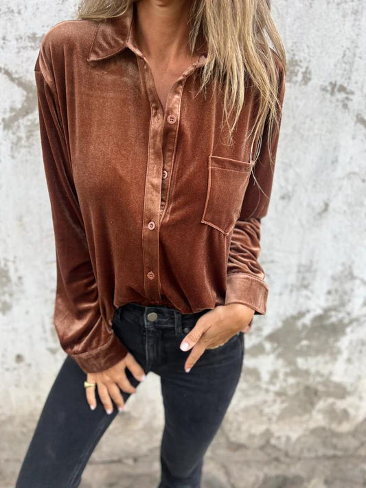 Fleur™ - Velvet Shirt | Hefsttrend 2024
