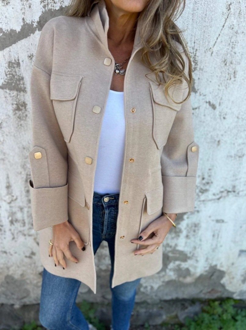 Winter double-sided tweed women's jacket