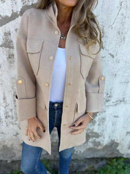 Winter double-sided tweed women's jacket