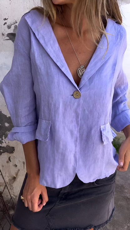 Chic Ellie™ Minimalist Blazer for Effortless Style