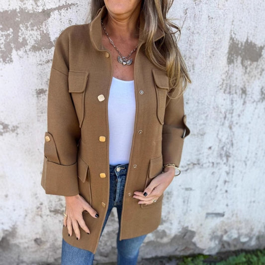 Winter double-sided tweed women's jacket