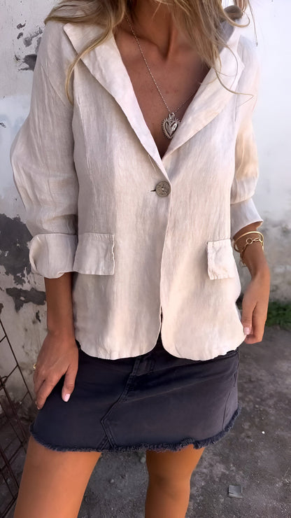 Chic Ellie™ Minimalist Blazer for Effortless Style
