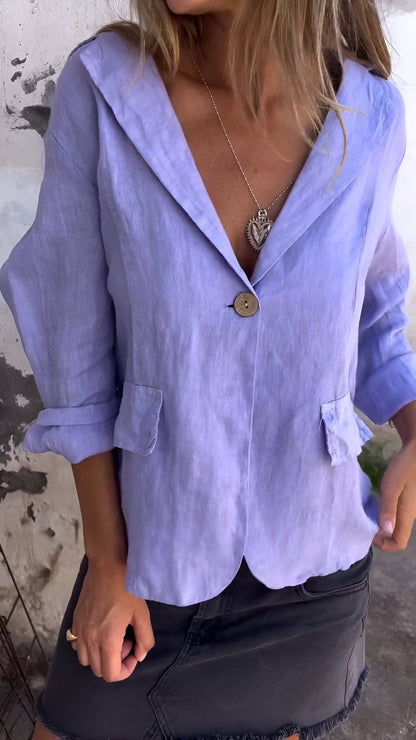 Chic Ellie™ Minimalist Blazer for Effortless Style
