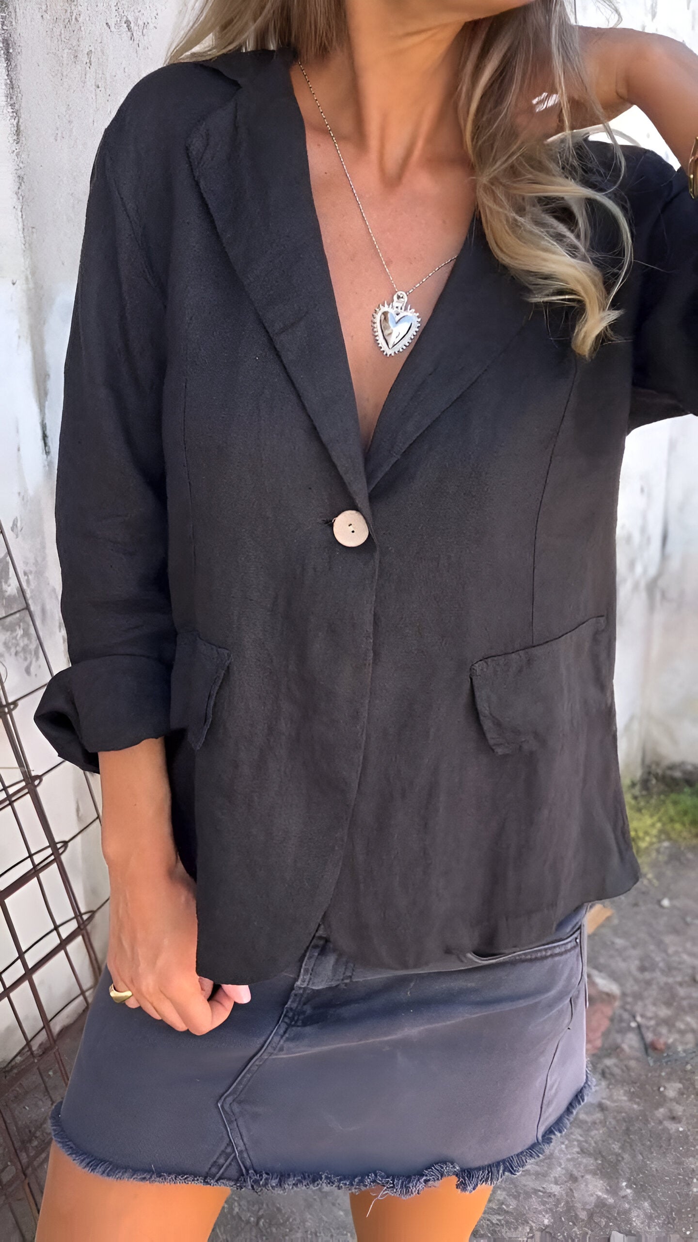 Chic Ellie™ Minimalist Blazer for Effortless Style