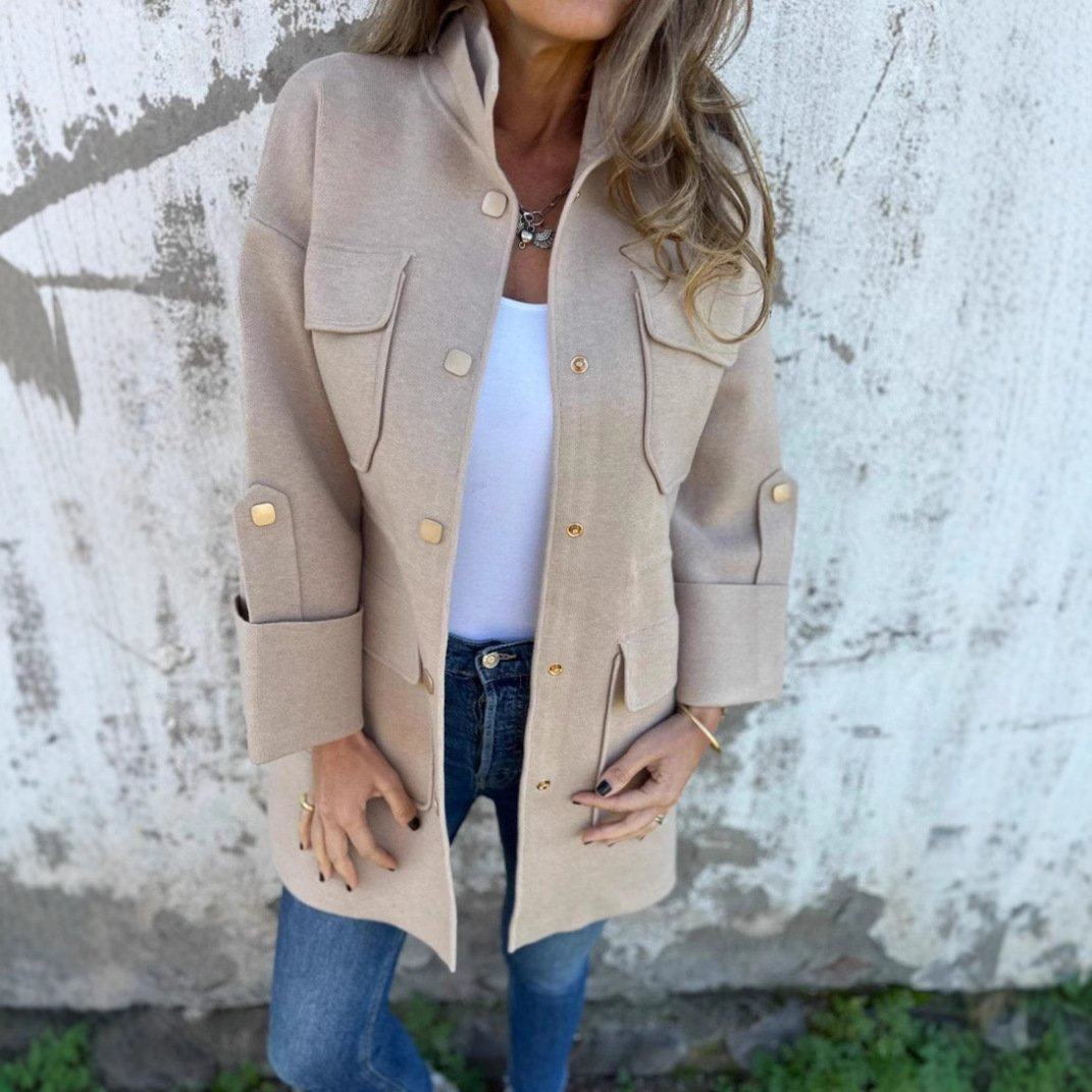 Winter double-sided tweed women's jacket