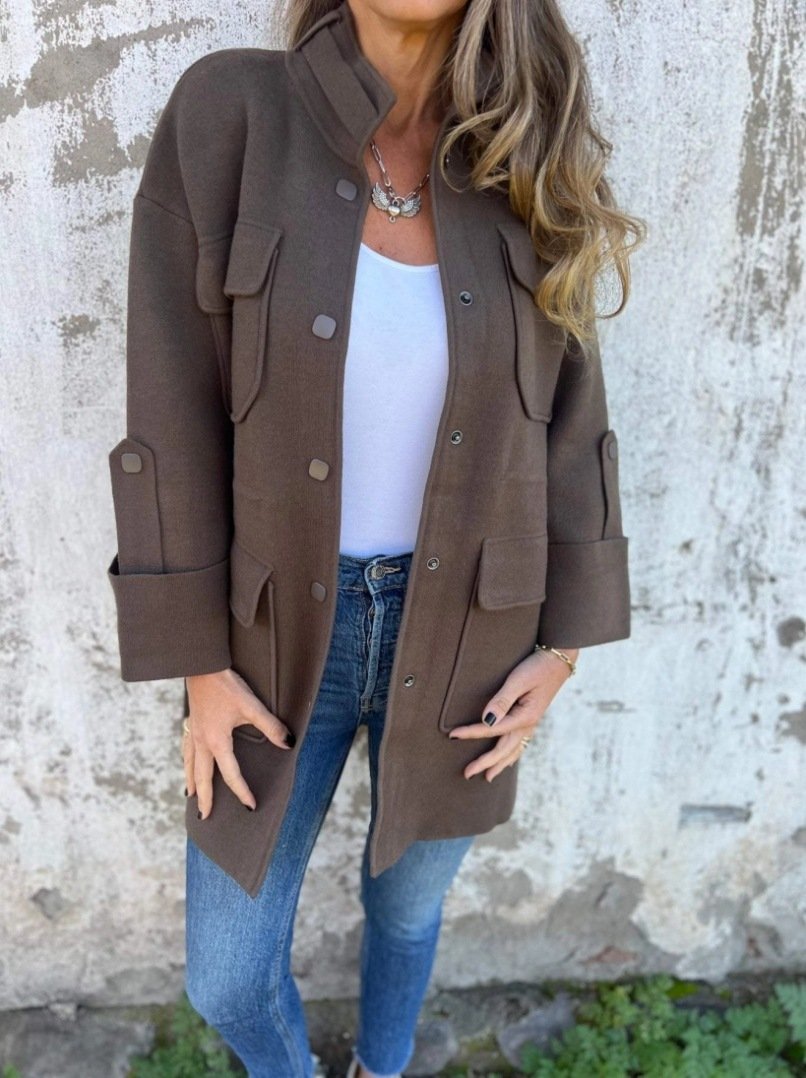 Winter double-sided tweed women's jacket