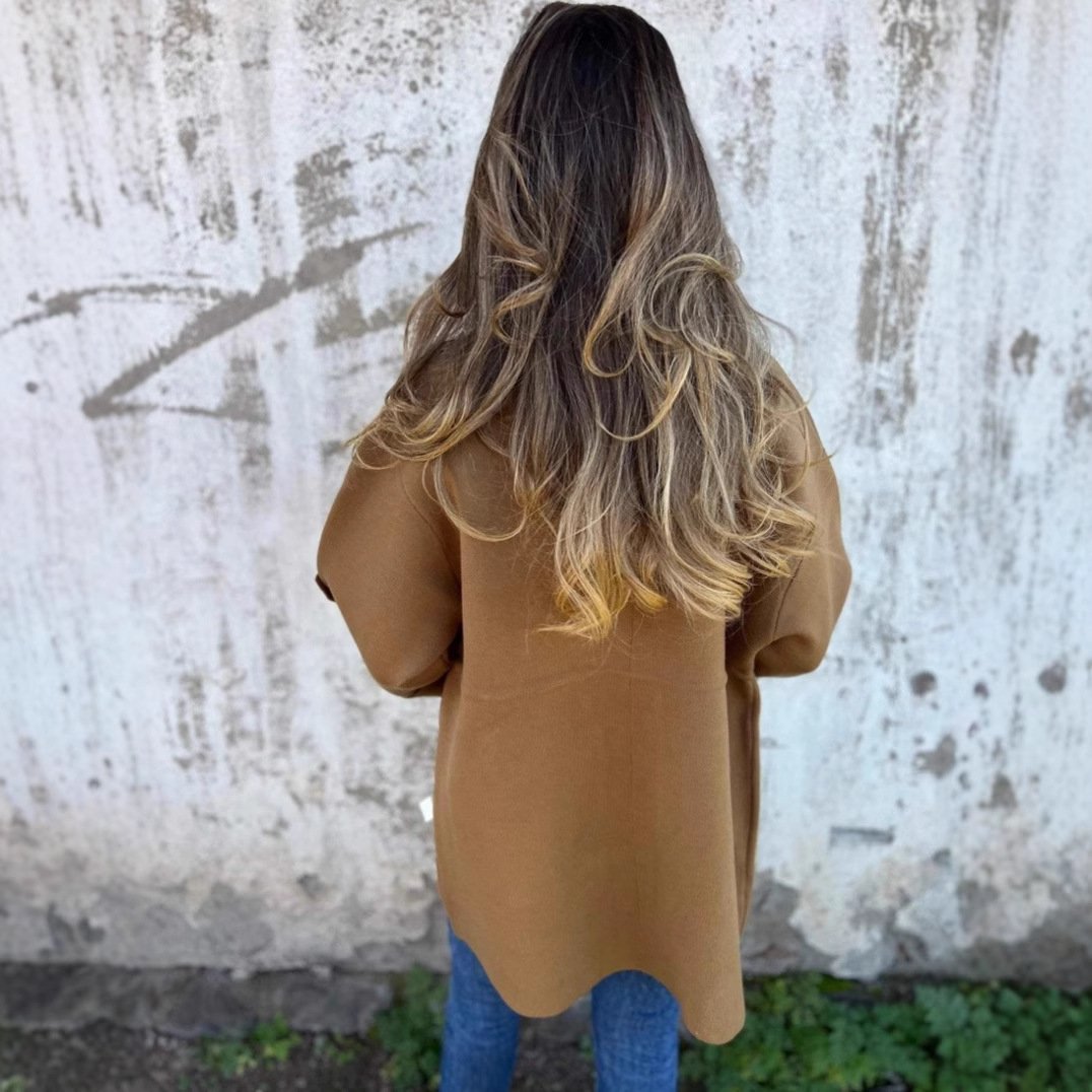 Winter double-sided tweed women's jacket