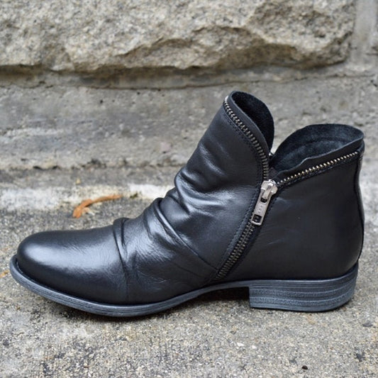 Mirelle™ | Stylish Zippered Boots